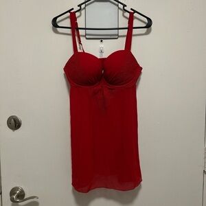 Gilligan & O'Malley Red Lace Chemise
